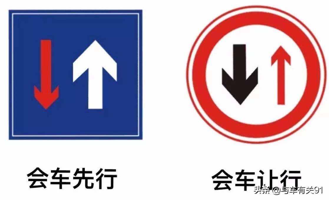新手开车上路，这7种交通标志容易搞混，走错一次扣3分罚200