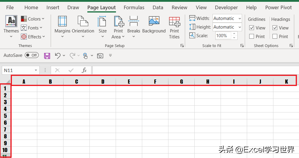 如何更改 Excel 背景图案、主题色？