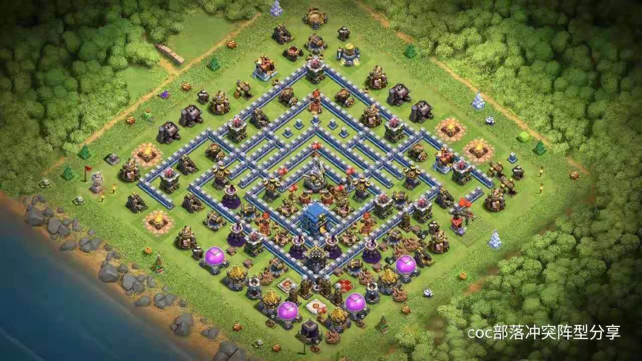 COC：部落冲突12本战阵链接分享