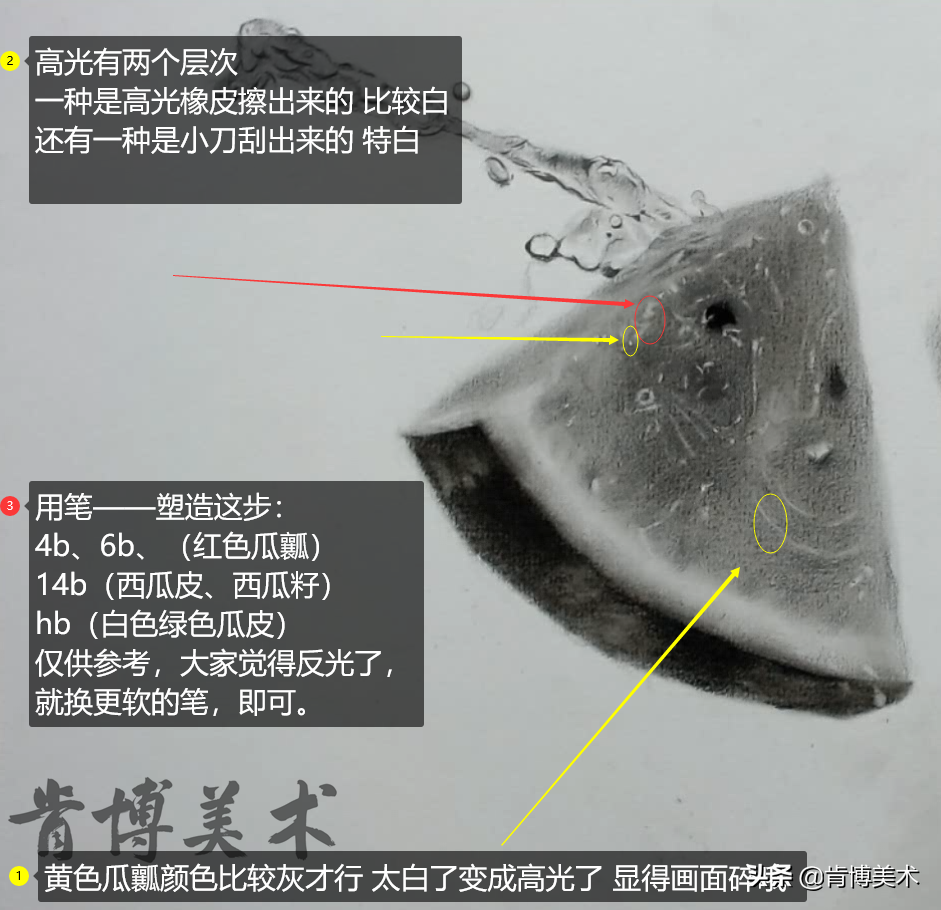 干货丨如何画好一副素描作品，让“西瓜”告诉你