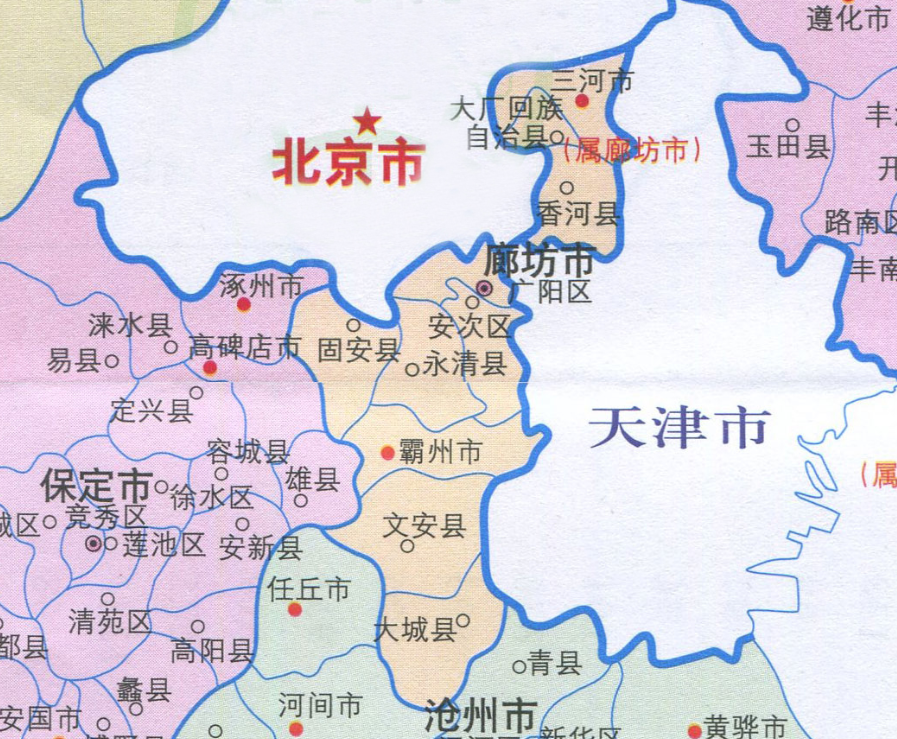 大城县常住人口为48.19万人,安次区常住人口为47.