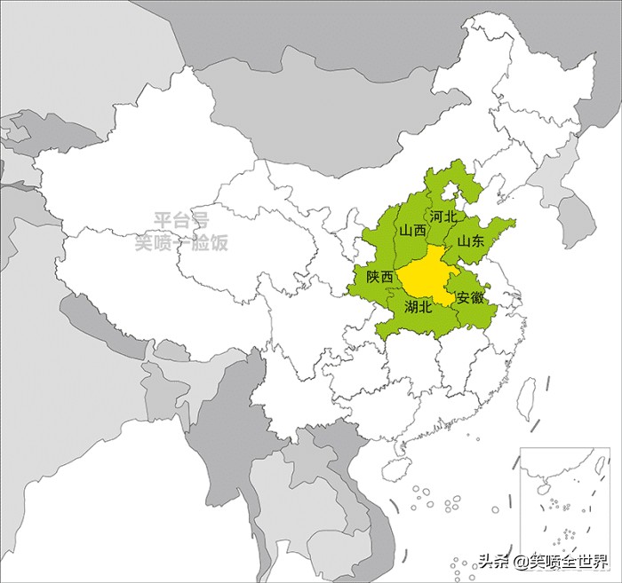 我国各省市“邻居”知多少，首都有2个，最多邻8个