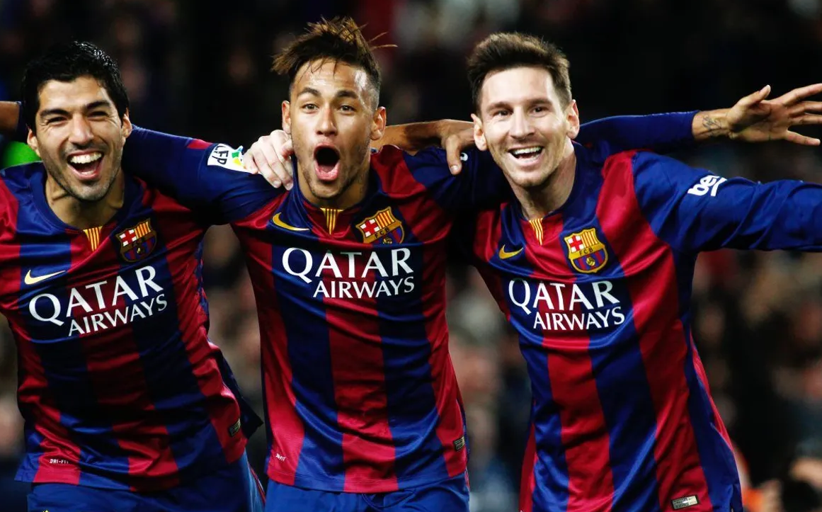 msn足球壁纸(从mvp组合,msn组合,到如今的mnm组合,球王梅西的踢法变化