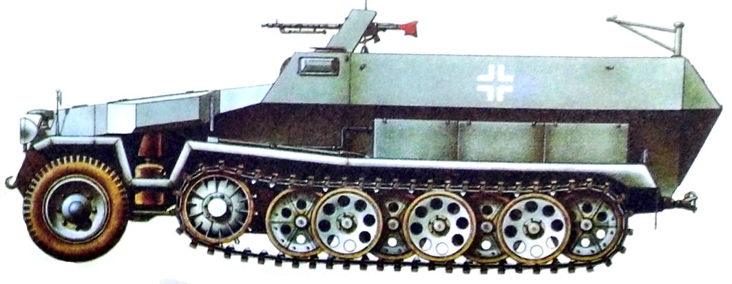 二战德国半履带装甲车之251/1型半履带装甲运兵车（二）