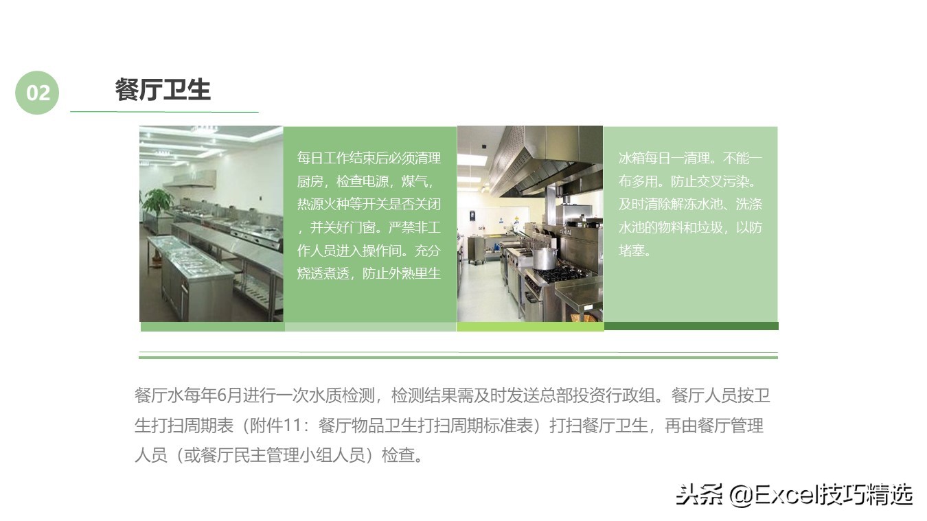 某餐饮连锁店管理标准培训课件，共25页PPT，含采购 卫生 运营