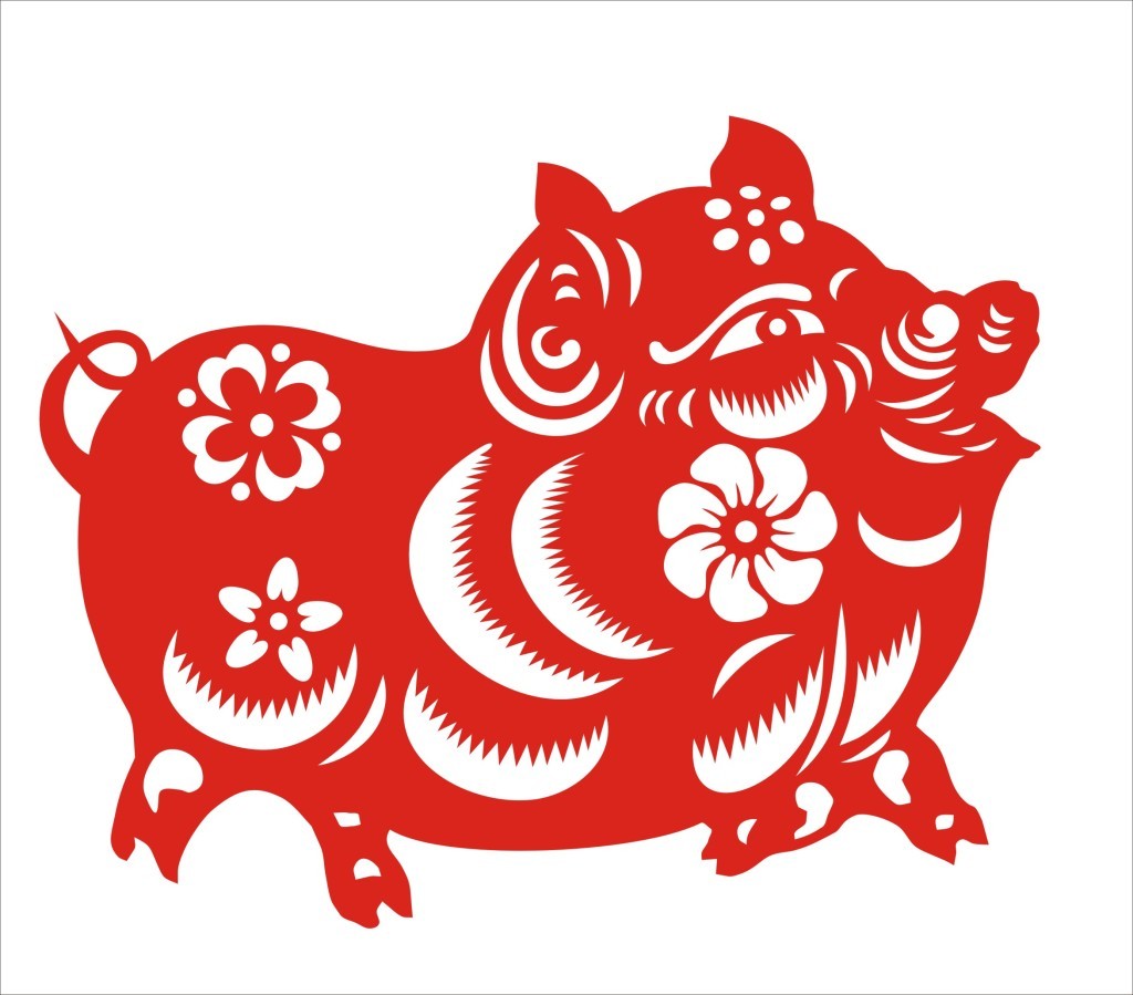 猪拱福门话亥猪