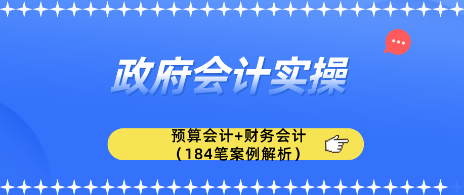 政府会计如何做账?预算及财务会计账务处理干货全在这了,共184笔
