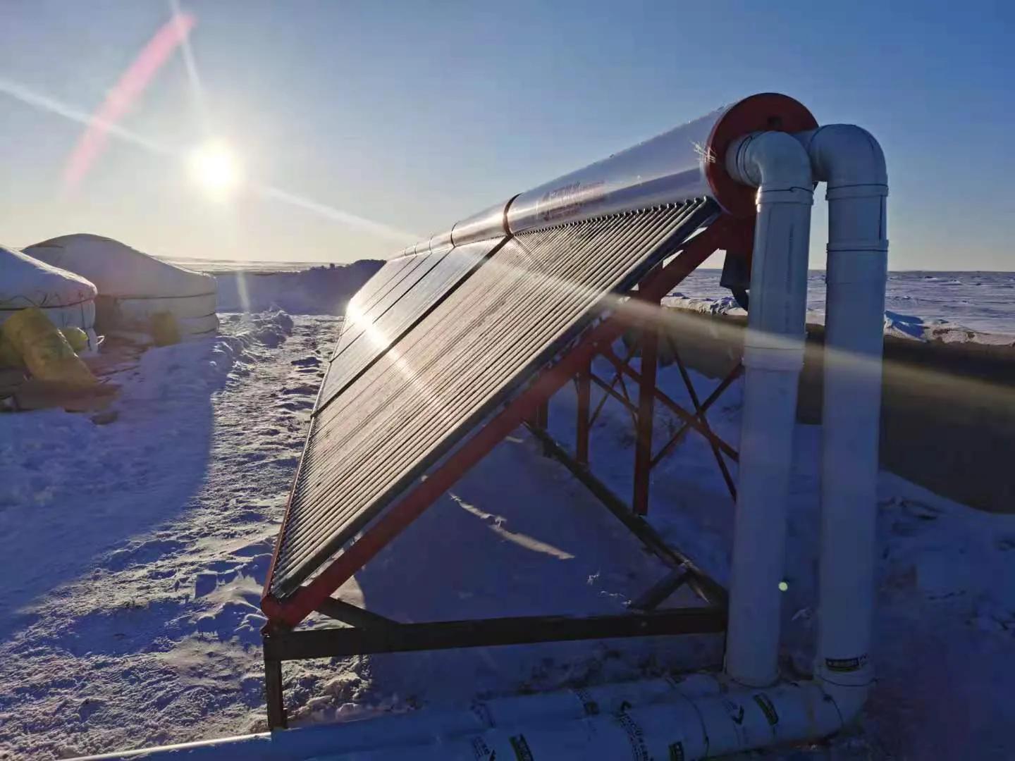 农村安一套暖气多少钱(农村100平米自建房采用太阳能加电辅热供暖总