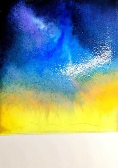 璀璨星空水彩画法：分步骤讲解（附调色画法）简单易学，一起临摹