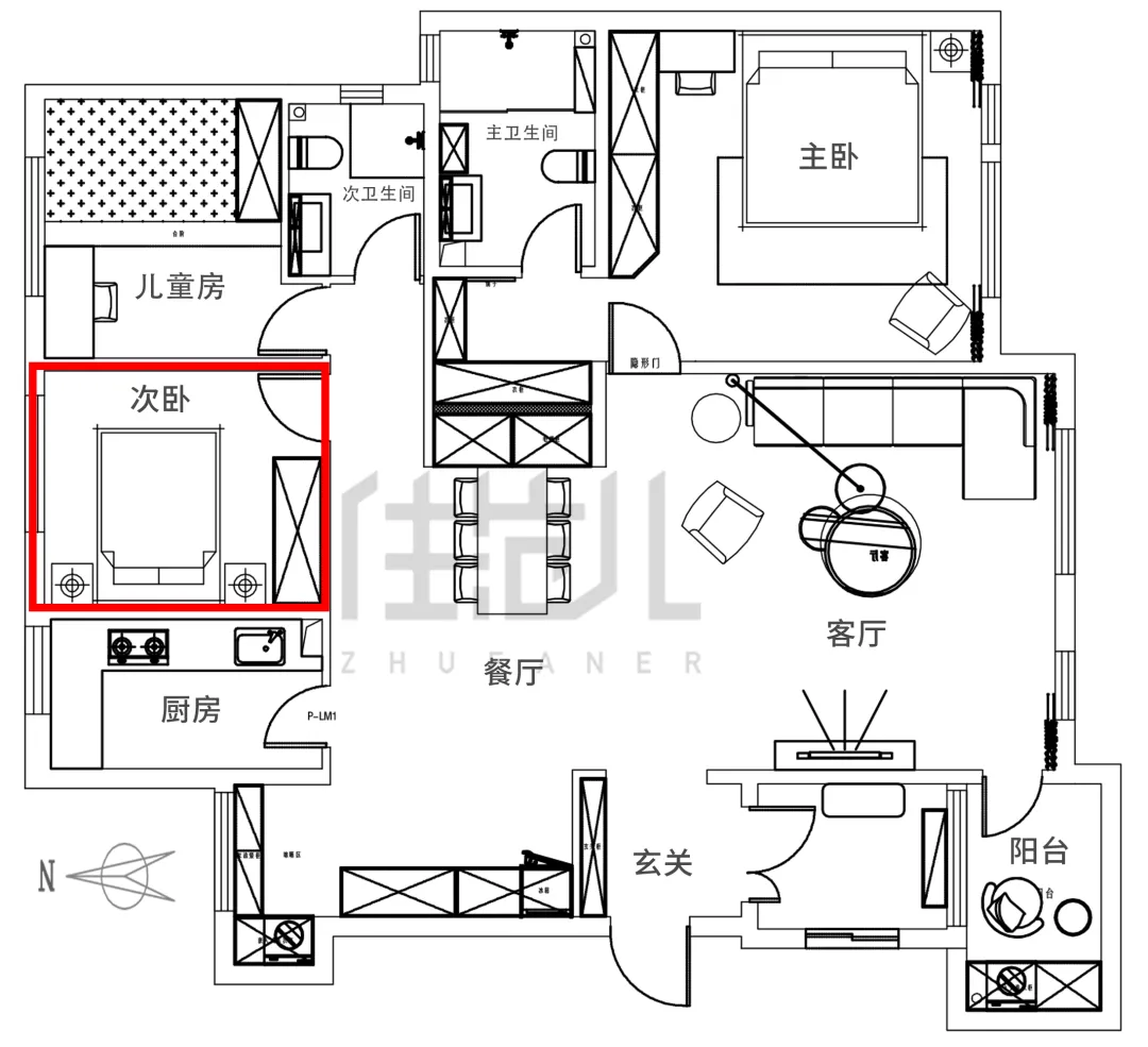【親子宅設計精選】豪擲百萬裝潢130㎡，客廳竟只用來打王者？