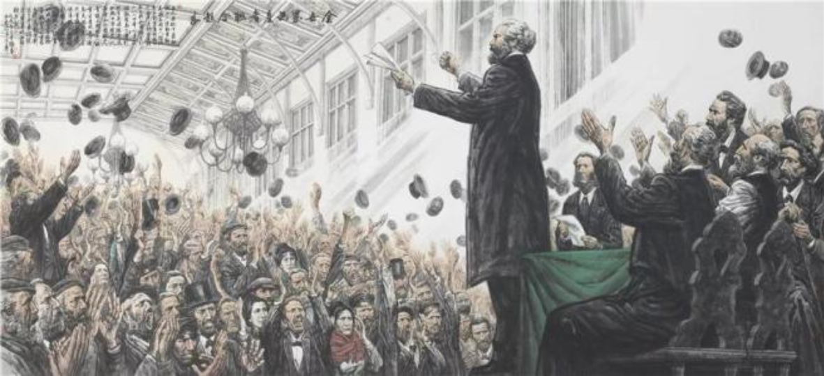 1864年:第一国际成立大会1877年,美国爆发了历史上第一次全国性的工人