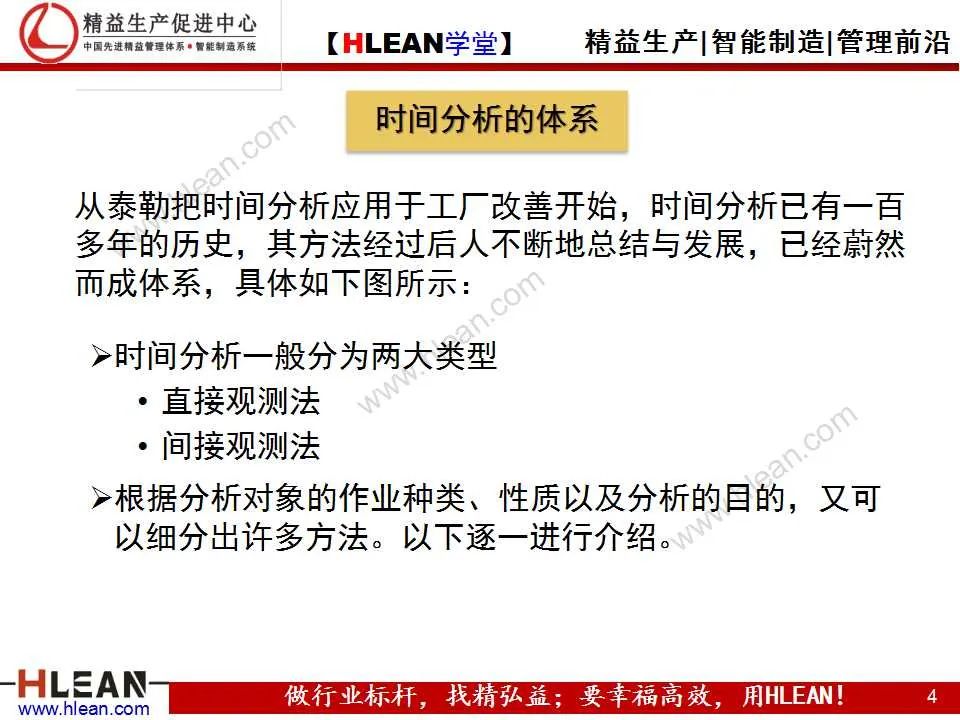 「精益學堂」IE培訓之時間分析
