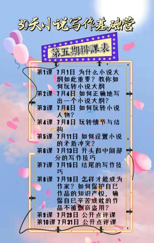 脑中有故事写不出来？开头写得好结不了尾？作家教你30天写小说