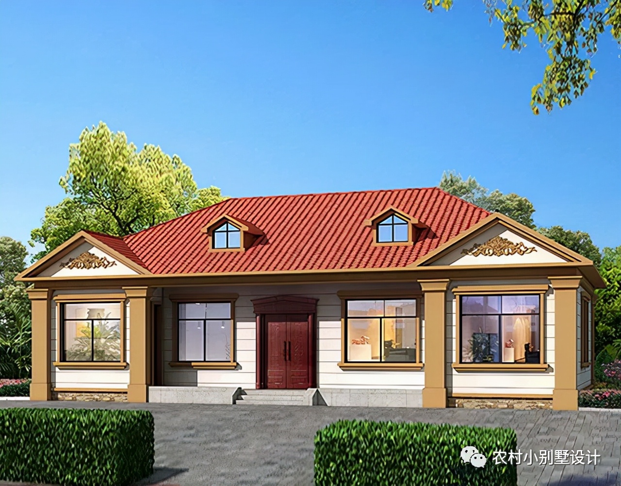 农村一层别墅图片大全(32款一层农村别墅设计) - 赤虎壹号