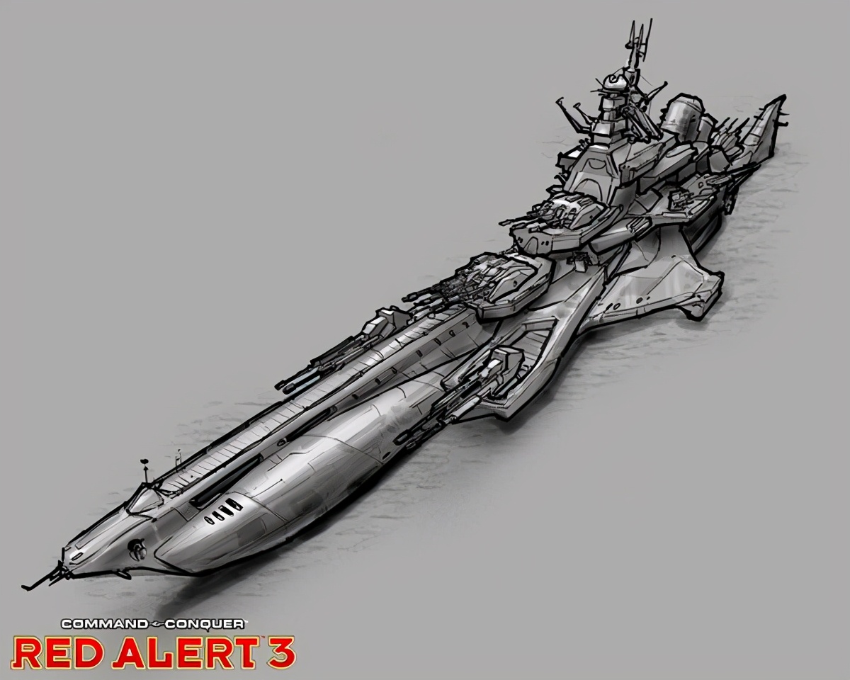里的nod和gdi战列舰;《命令与征服:红色警戒3》里的升阳帝国幕府将军