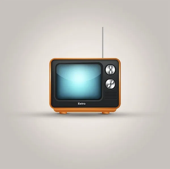 「PS案例」从头开始创建可爱的电视机