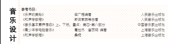 收藏｜考题原型大公开！十一大音乐学院各专业参考书目汇总