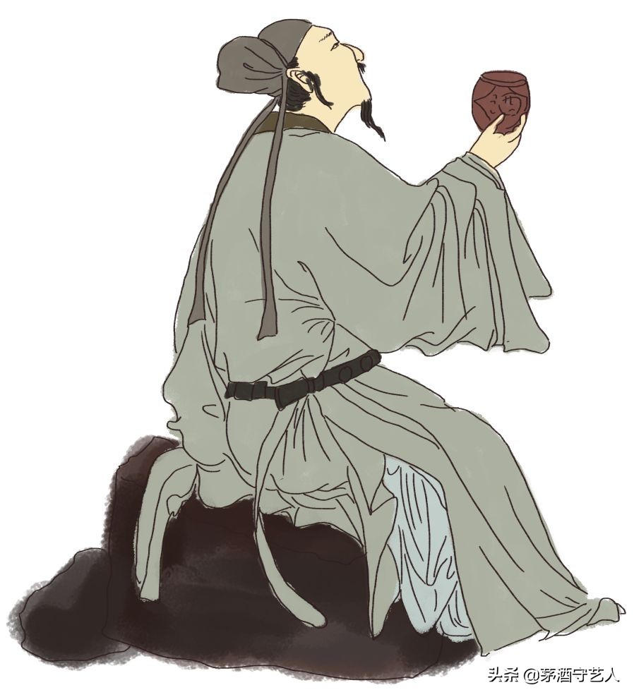 一人一杯酒,独坐独酌独自愁