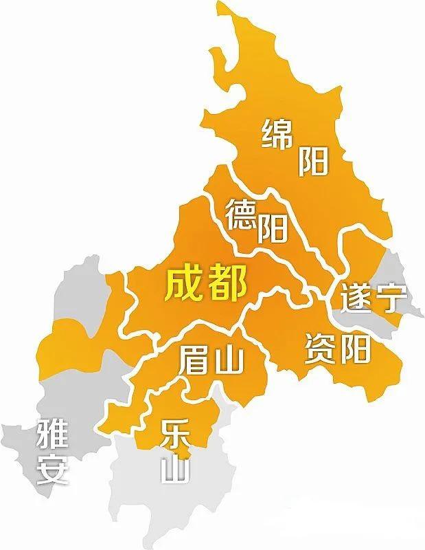 成都经济区之绵阳、德阳、遂宁、资阳发展概况比较