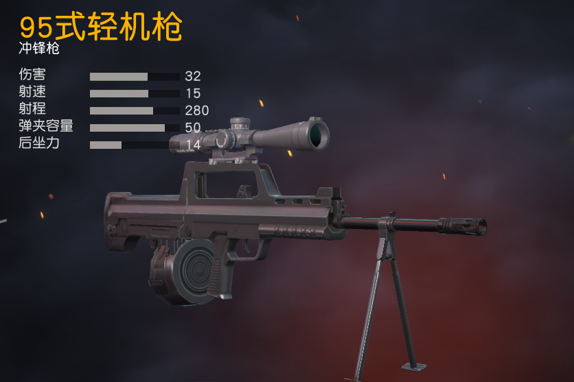 六种中国制造的吃鸡枪械排名,95式垫底,81式最惨!