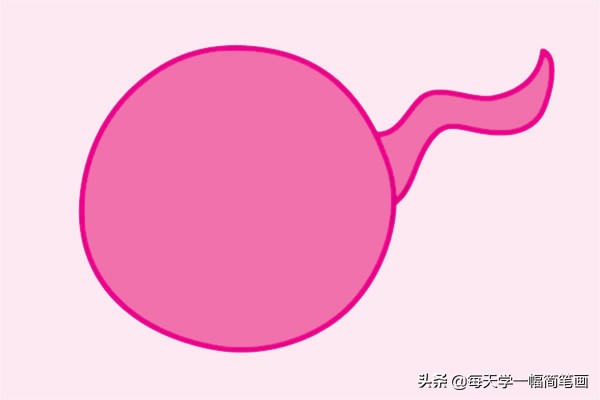 每天学一幅简笔画--小蝌蚪简笔画简单画法步骤图片大全