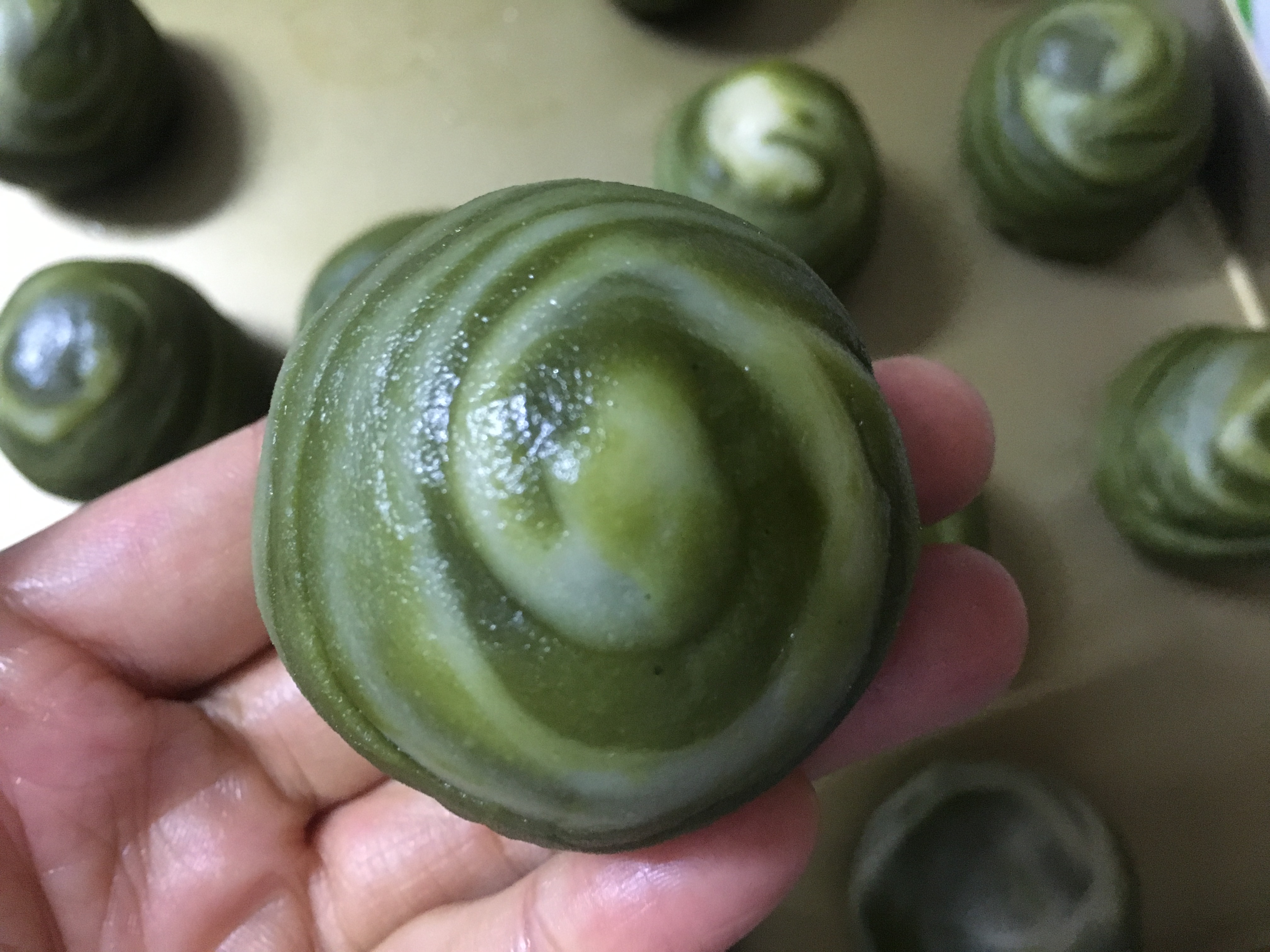 教你做抹茶绿豆酥,层层酥到掉渣渣,内馅绵软香甜,都说不够吃 - 114