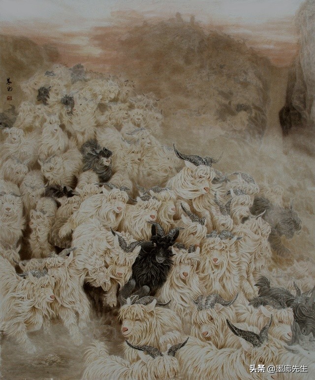 100幅精美羊画图集：绘画学习与收藏必备