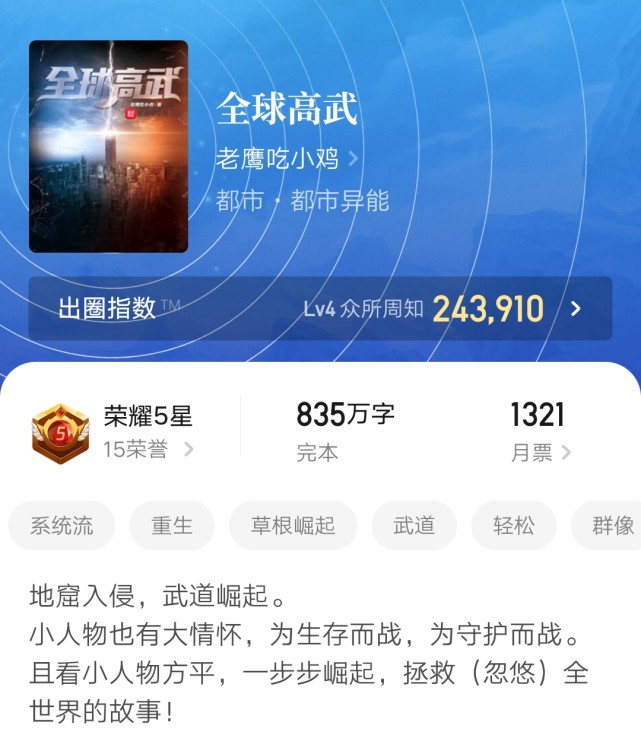 起点荣耀五星作品推荐，每一本都是巅峰大神之作，你都看过吗？