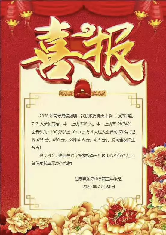 苏州高考400+分,历史性大突破!各大中学成绩出炉