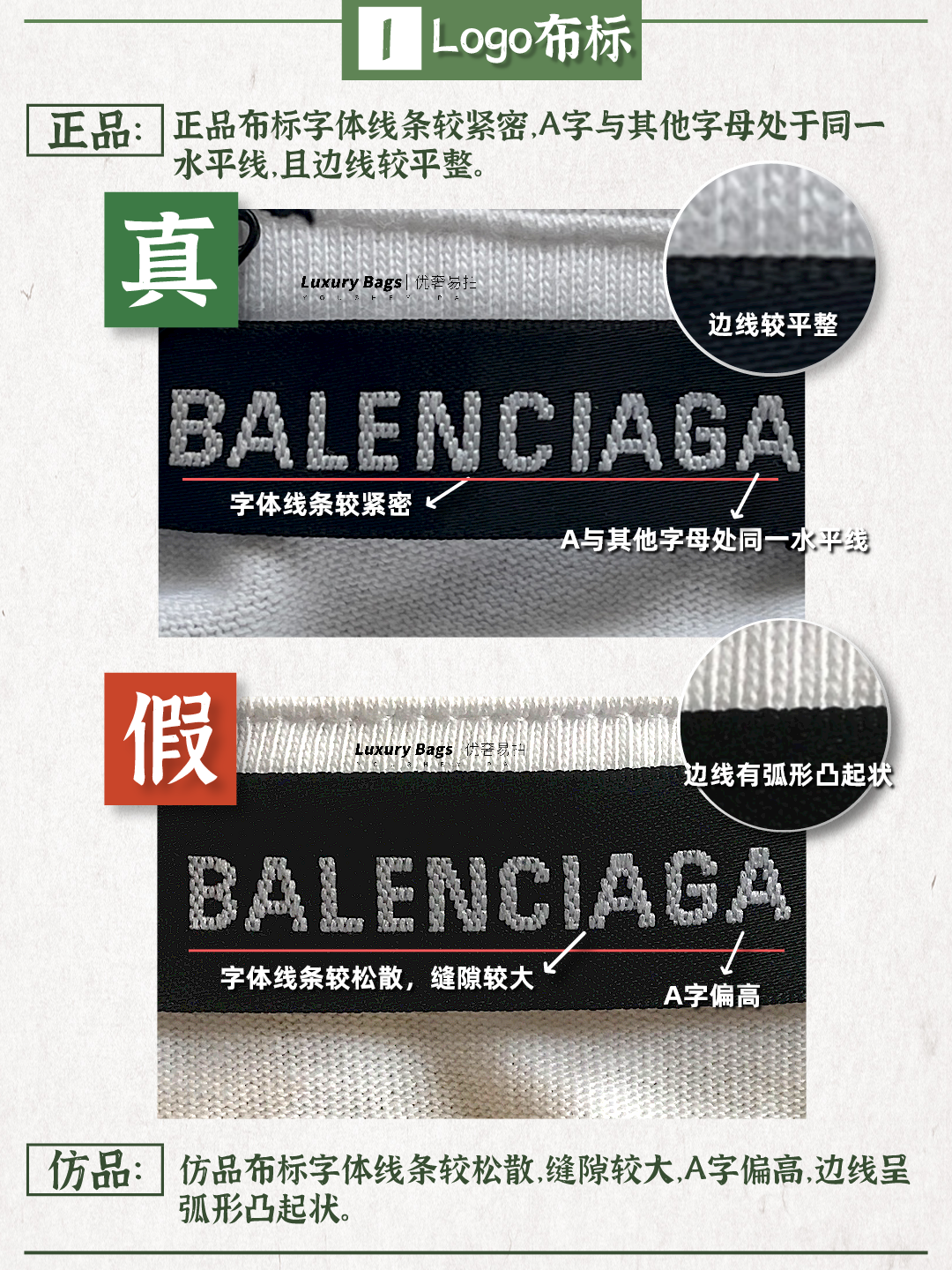 奢侈品鉴定师｜Balenciaga半袖真假鉴定点