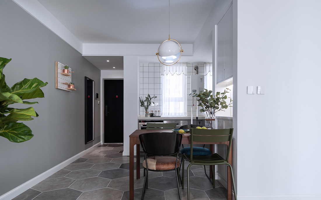 小户型两房两厅装修，一点空间都没浪费，这样的北欧风真好看！