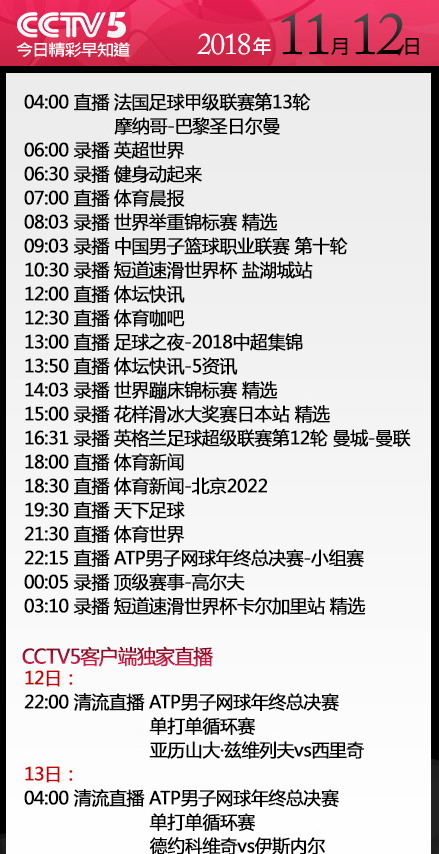 法甲哪里有完整重播(央视今日节目单 CCTV5直播法甲摩纳哥vs大巴黎 足球之夜 天下足球)