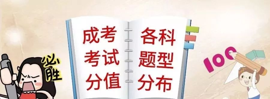 成人高考有哪些科目（2019年成人高考各科目考试题型及分值分布）