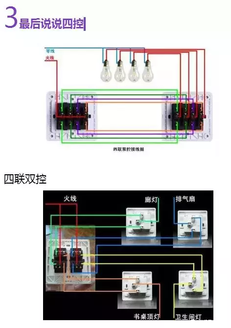 开关灯具怎么接线?掌握这个原理1分钟搞定