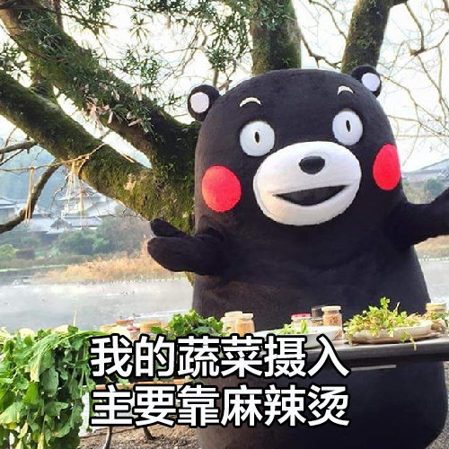 熊本熊表情包：我的水果摄入来源主要靠KTV