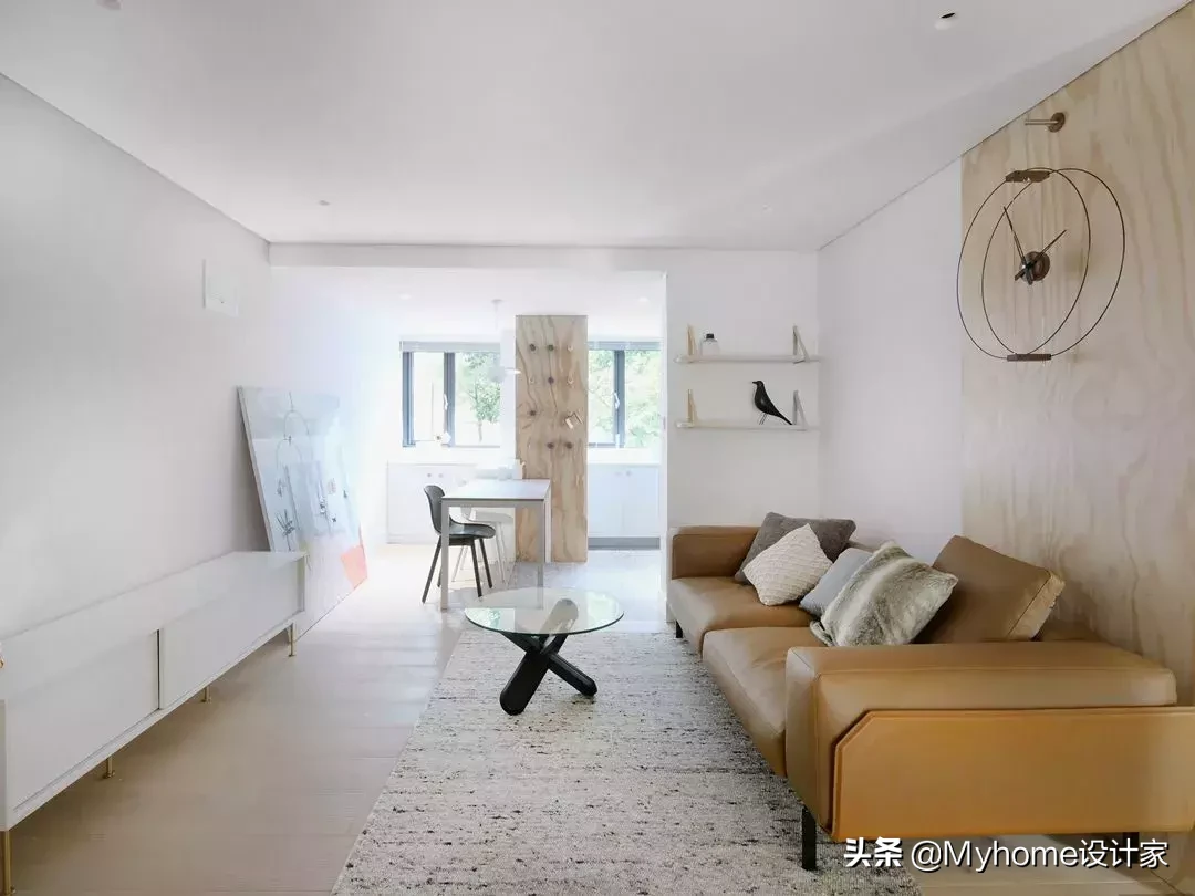 这才是北欧风！102㎡简约公寓，爆改两居室，还有大阳台