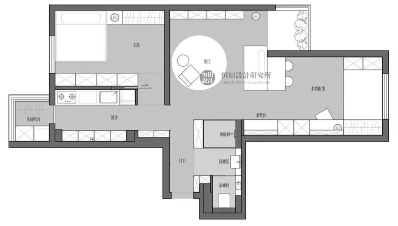 长方形卫生间，建议做“三分离设计”，入住后，才知道有多好用