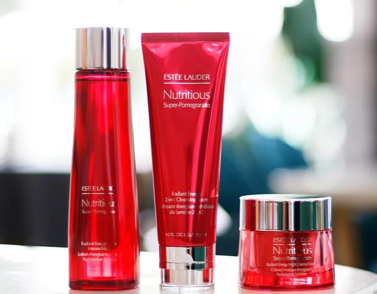 雅诗兰黛红石榴三件套，能从肌肤深层祛黄排毒抗氧化的套盒