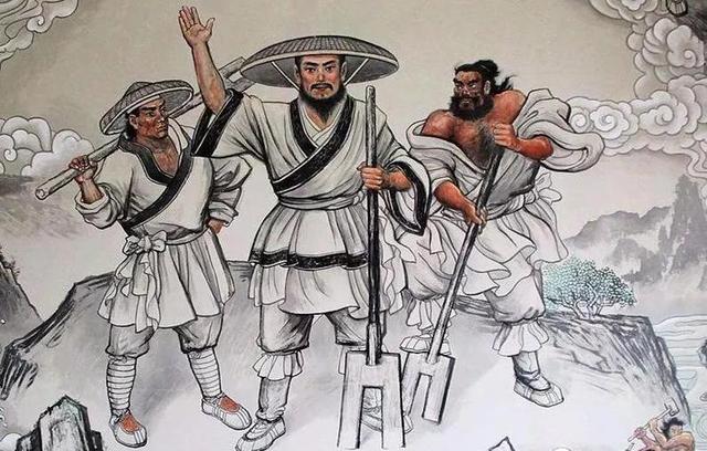 禹治水采用了和他父亲不同的方法,他采用了疏浚的方法,逢山开道,多开