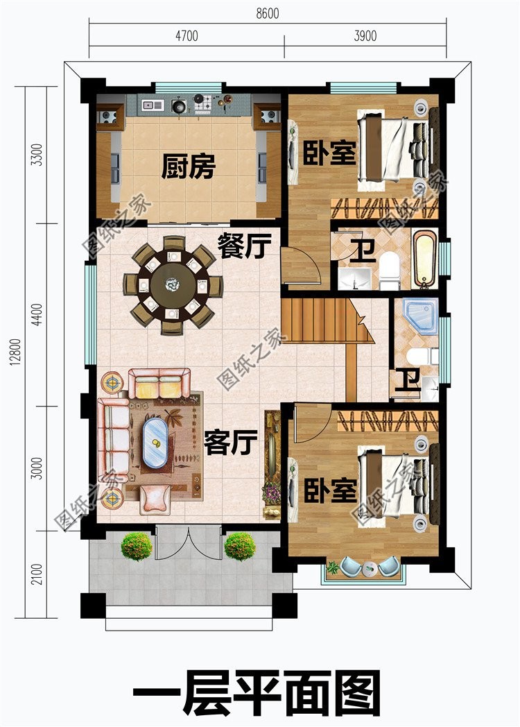 三层小户型欧式别墅，浪漫朴实，看一眼就被深深吸引住了