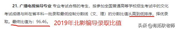 艺考观察｜21年北影这份招生简章，让编导艺考生对遗憾说再见