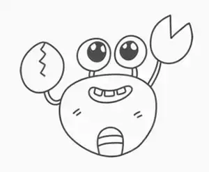 简笔画之大螃蟹——N种画法,一起来画画吧!