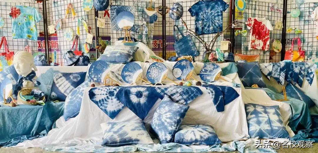 走进成都新世纪外国语，走进扎染世界，感受中华魅力