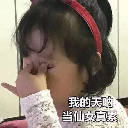 表情包:我的天呐 当仙女真累