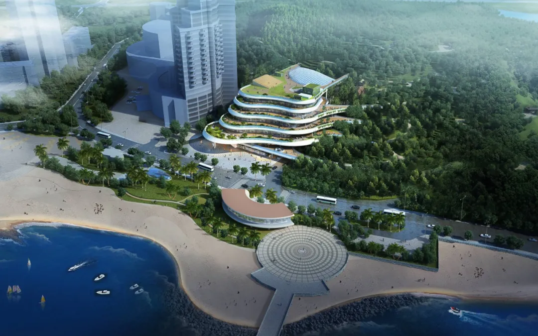 情侣路升级！海滨泳场新增地下通道，还有项目配套停车场功能！