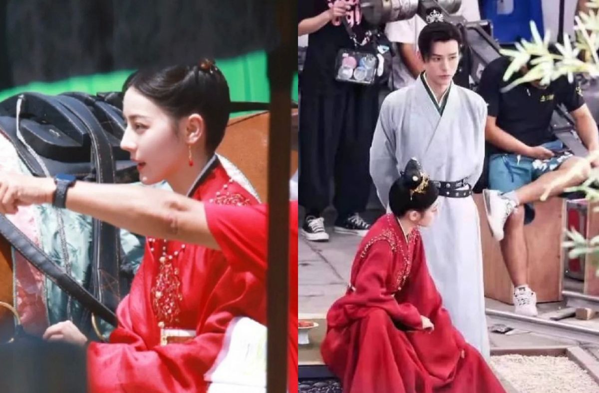 迪丽热巴吊带睡衣写真曝光,半跪地上秀长腿,皮肤白净气质绝佳