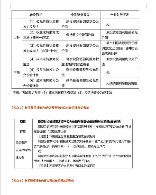 中级会计学霸：《会计实务》90分，20页100个考点笔记，一看就会