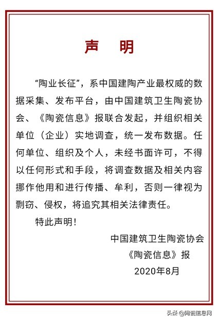 权威发布：湖南31家陶瓷厂71条线大数据汇总