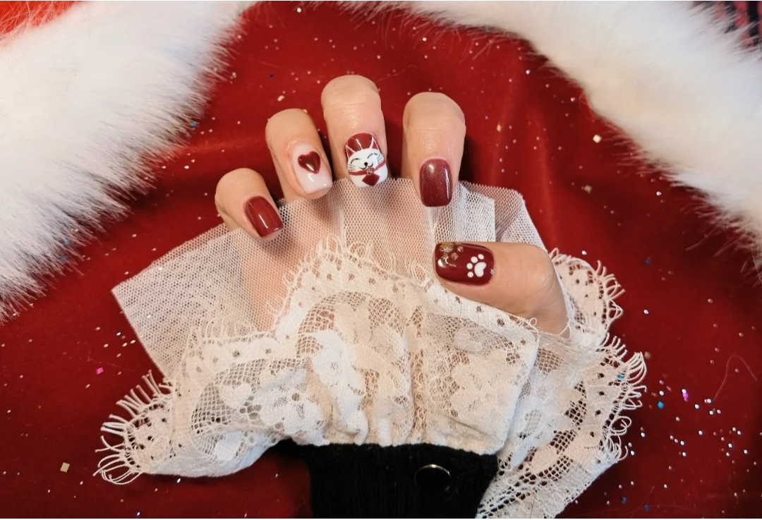 牛年美甲就是要"牛气哄哄"!小牛造型软萌可爱,还显手白