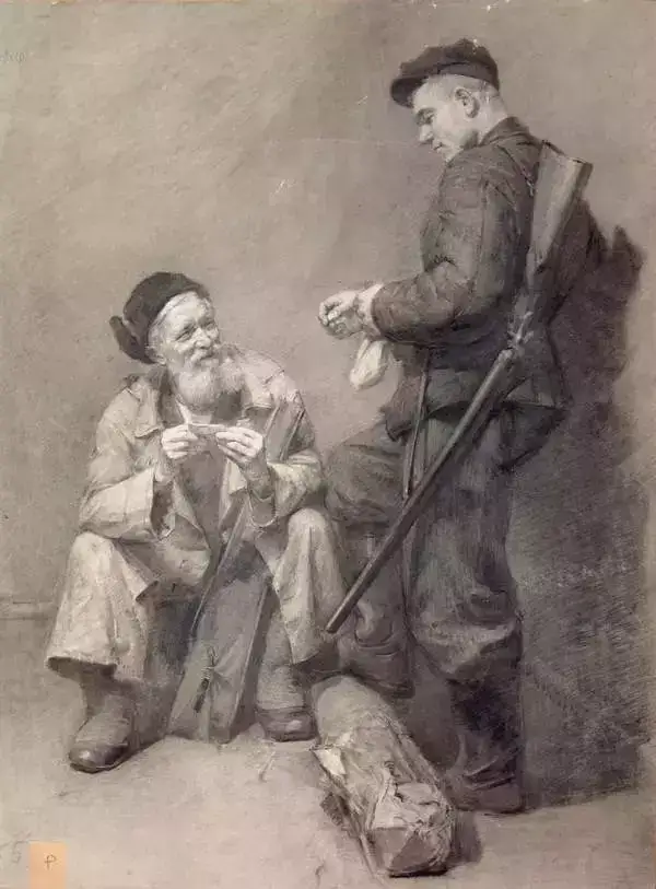 列宾美术学院素描作品，带你走进那个世界，对美另类的诠释